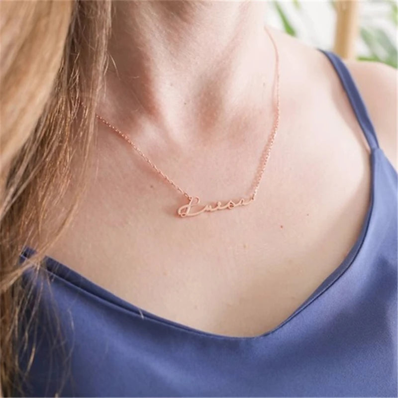 Collana Regalo Festa della Mamma Donna Ciondolo Nome Girocollo