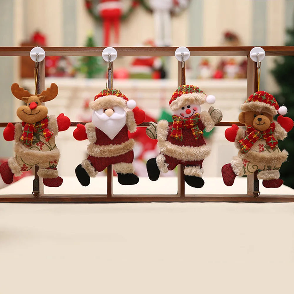 Party Ornaments - Santa Claus and Snow Christmas Ornaments Set (4 pieces)