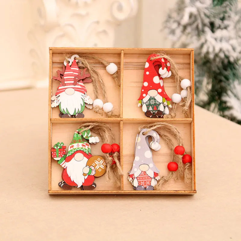 OrnamentGnomes – Wooden Hanging Decorations for Christmas