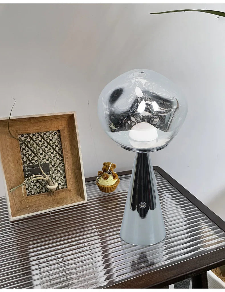 LavaGlow - Modern Mini Table Lamp with LED Light | Decorative Lighting
