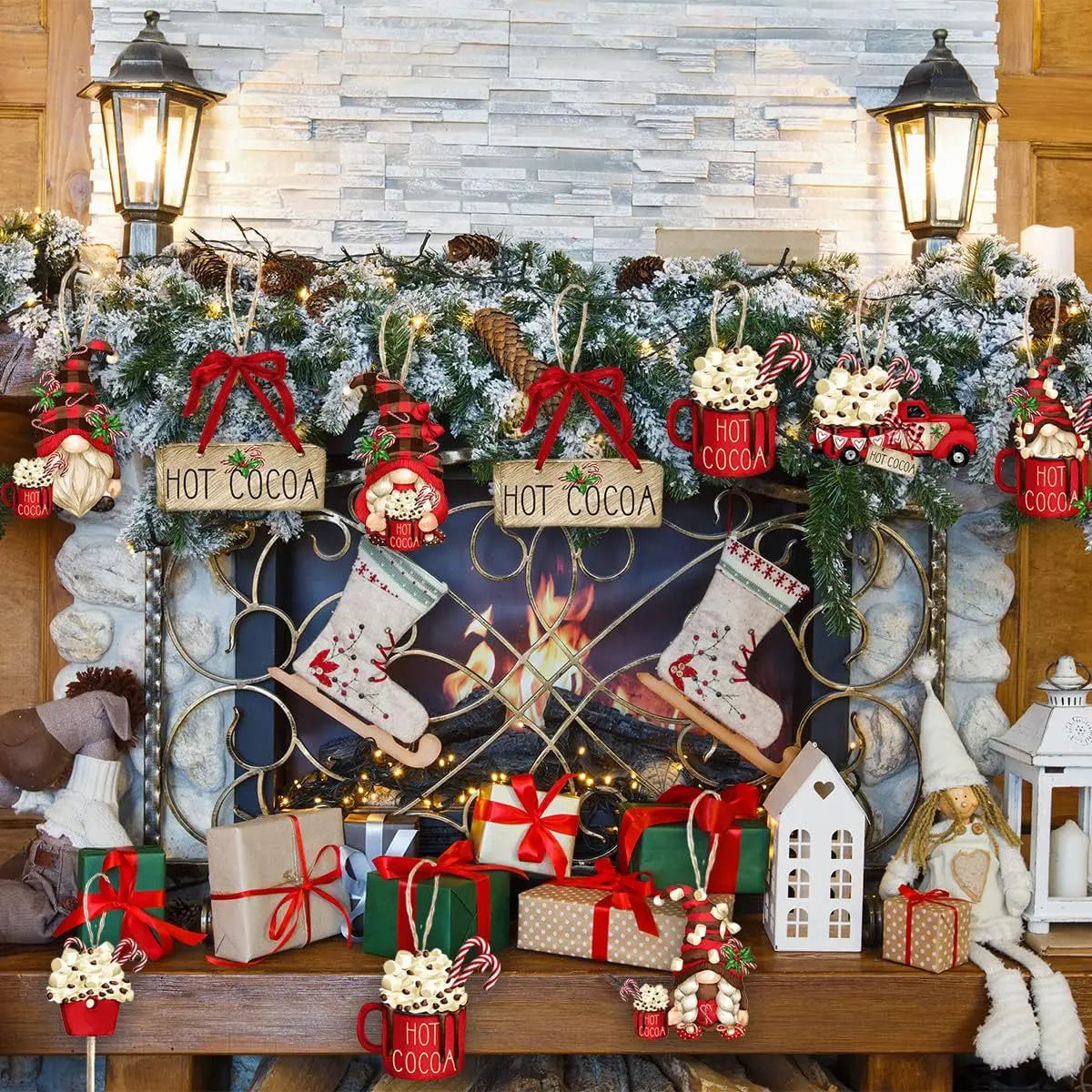 KerstGnomes - Gnomos de madera para decoraciones navideñas DIY