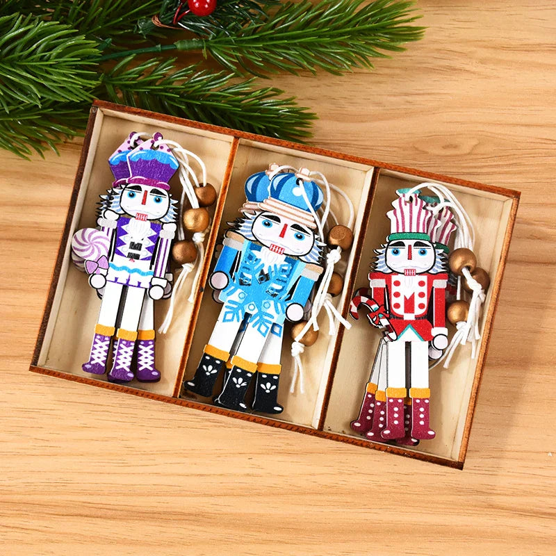JoyOrnaments – Cheerful Wooden Christmas Pendants
