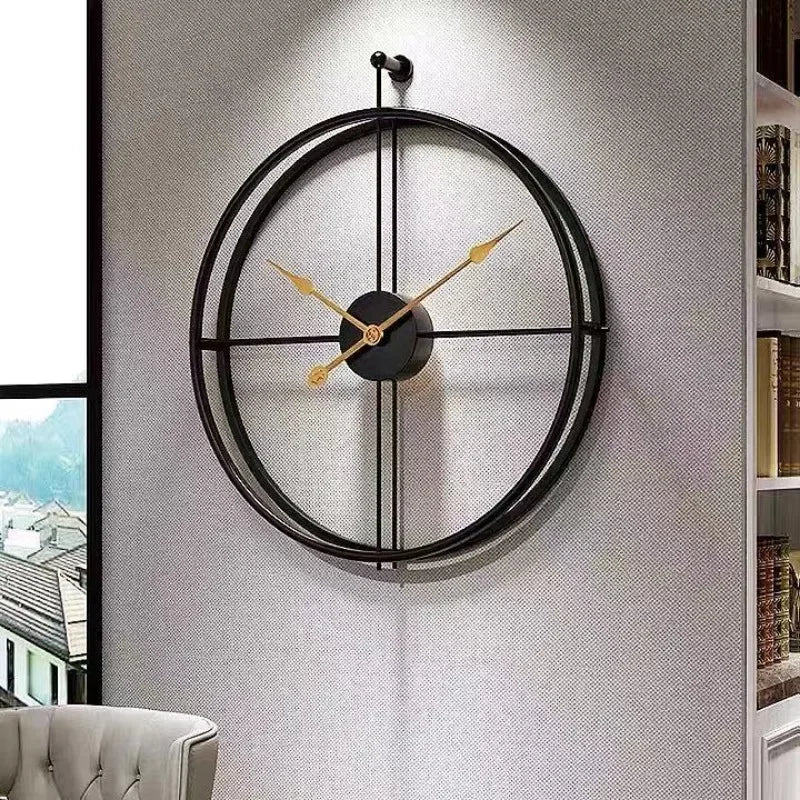 LuxeTijd - Silent Wall Clock 50/60cm for Modern Interiors