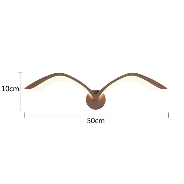 SkyWing - LED Seagull Wall Lamp in Scandinavian Design