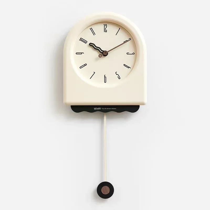 CremePendulum - Korean Style Wall Clock with Modern Design