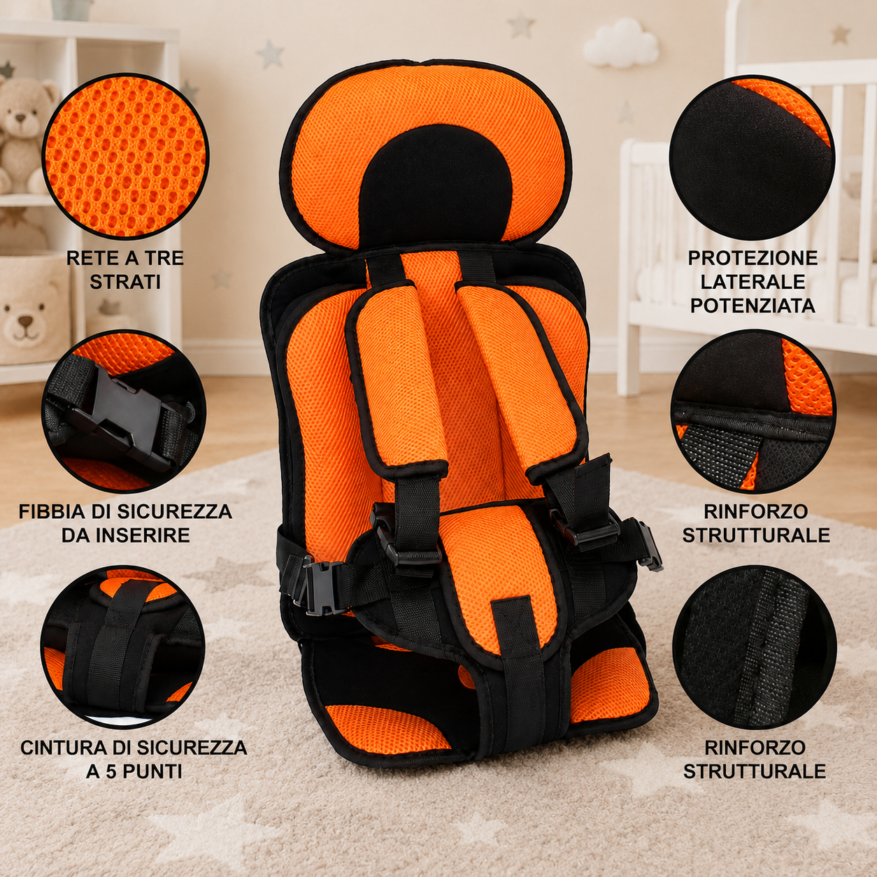 Child Car Seat Safety Travel Compact Support