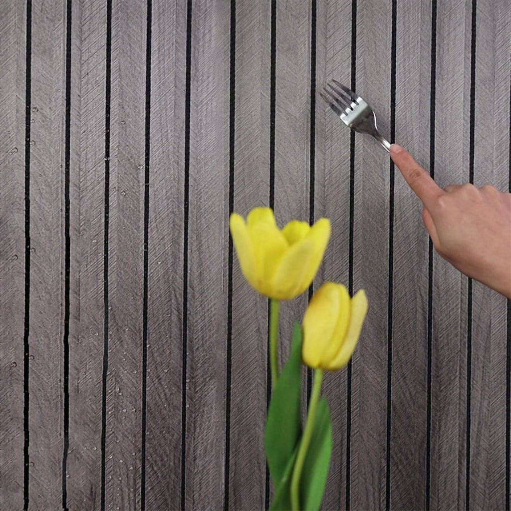 Self Adhesive 3D Wood Effect Wall Panels PVC Home Decor Panels 7