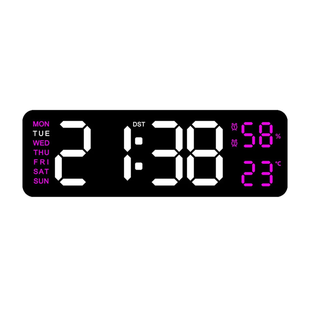 TimeGlow - Smart Digital Alarm Clock with Calendar, Temperature, and Humidity