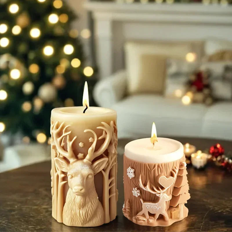 ElkMold – Elegant 3D Christmas Candle Molds