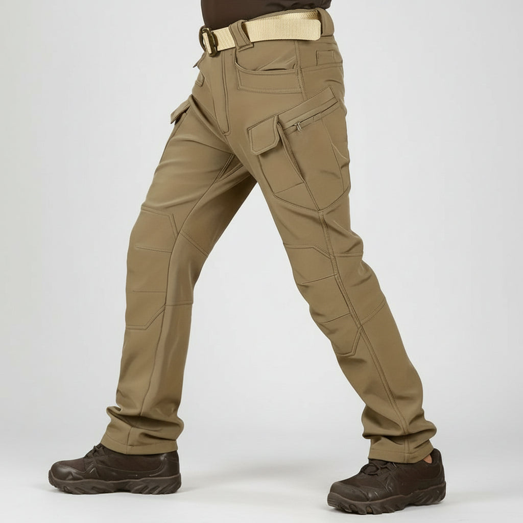 Calças de Homem para Ar Livre Inverno Forro Polar Resistente ao Vento