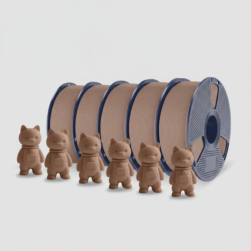 PLA Matte 3D Filament FDM Printers Colorful Environmentally Friendly Materials