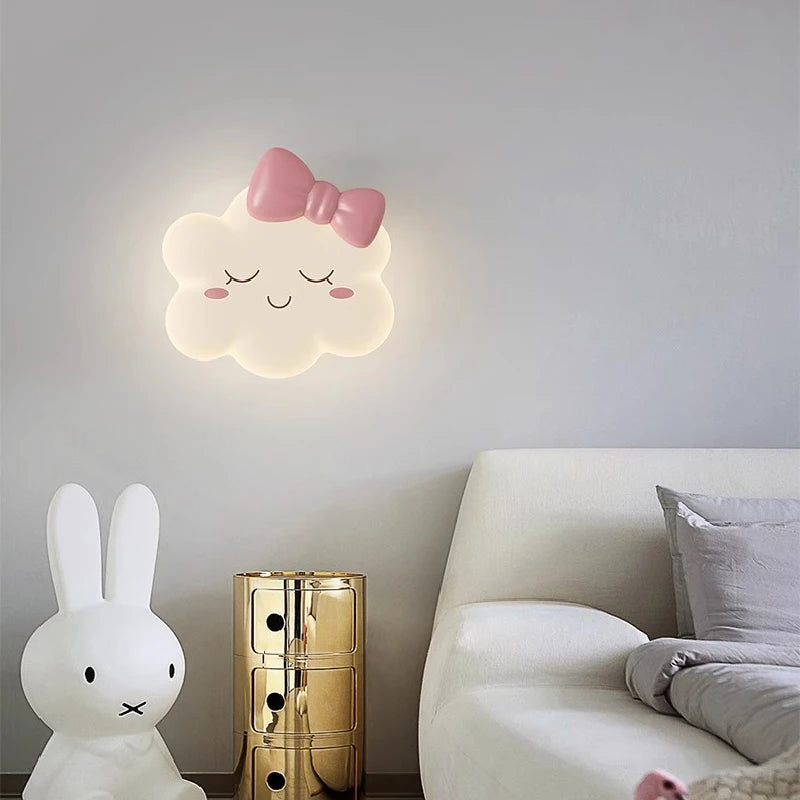 RomanticCloud - Lampada da parete per cameretta in stile principessa