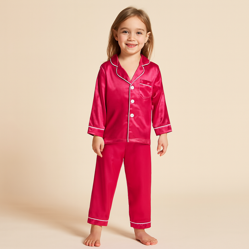 Silk Kids Pajama Set Pure Mulberry Comfort - Image 4