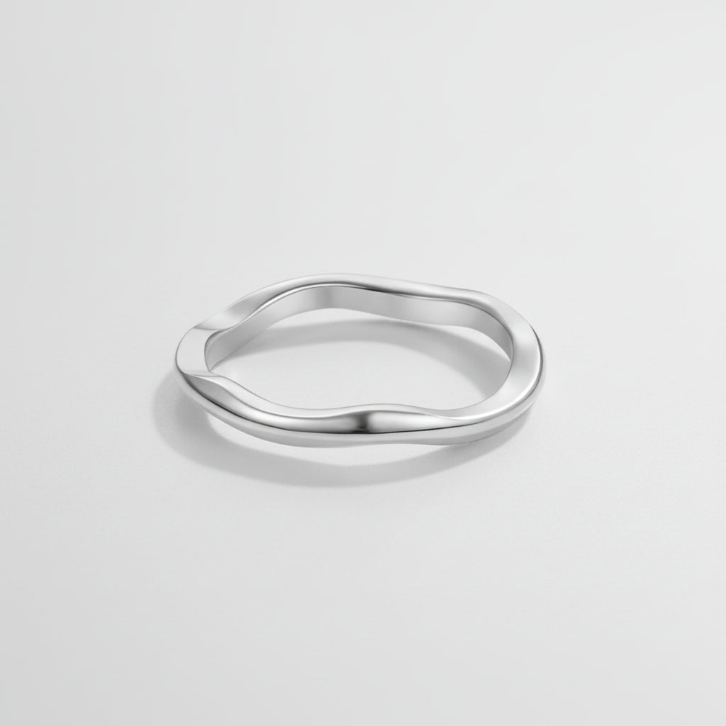 Golden Stacker Ring Stainless Steel Hypoallergenic Waterproof