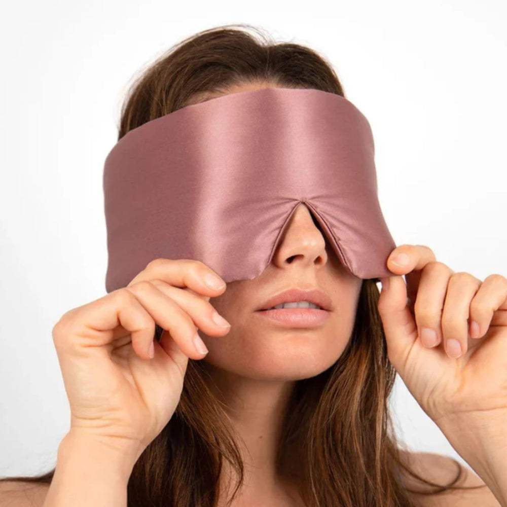 Maschera per Dormire Maschera Oscurante per Occhi Cinturino Regolabile per Viaggio Sonno