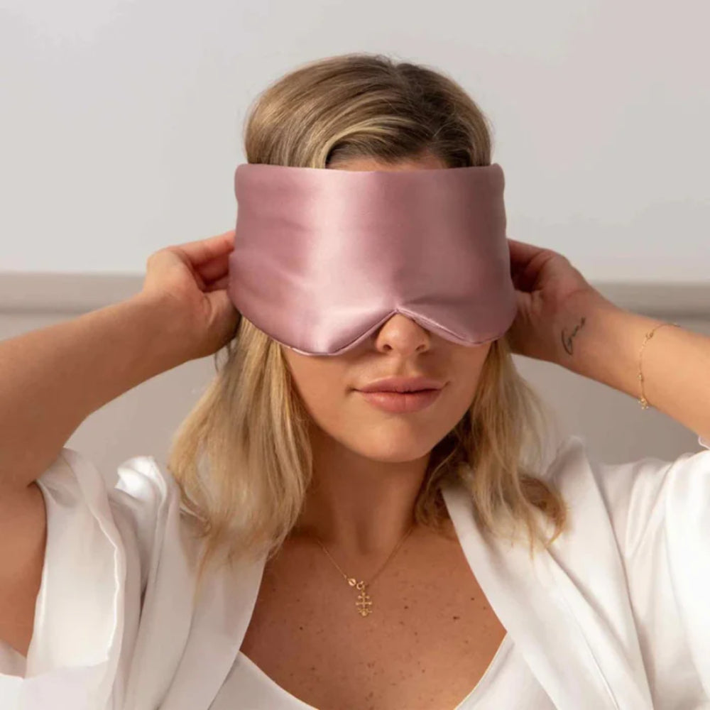 Maschera per Dormire Maschera Oscurante per Occhi Cinturino Regolabile per Viaggio Sonno