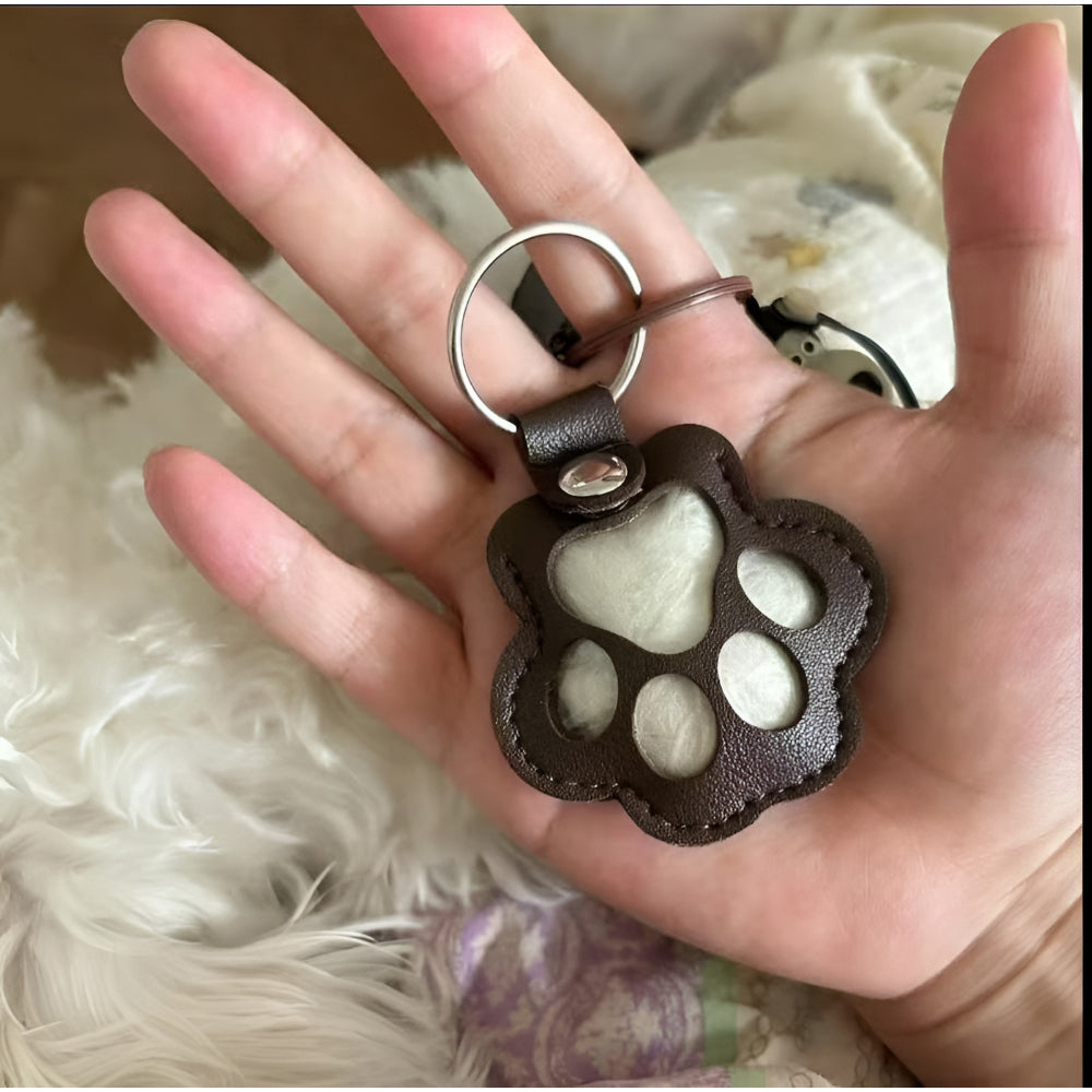 Keychain Pet Memorial Paw Print Keepsake