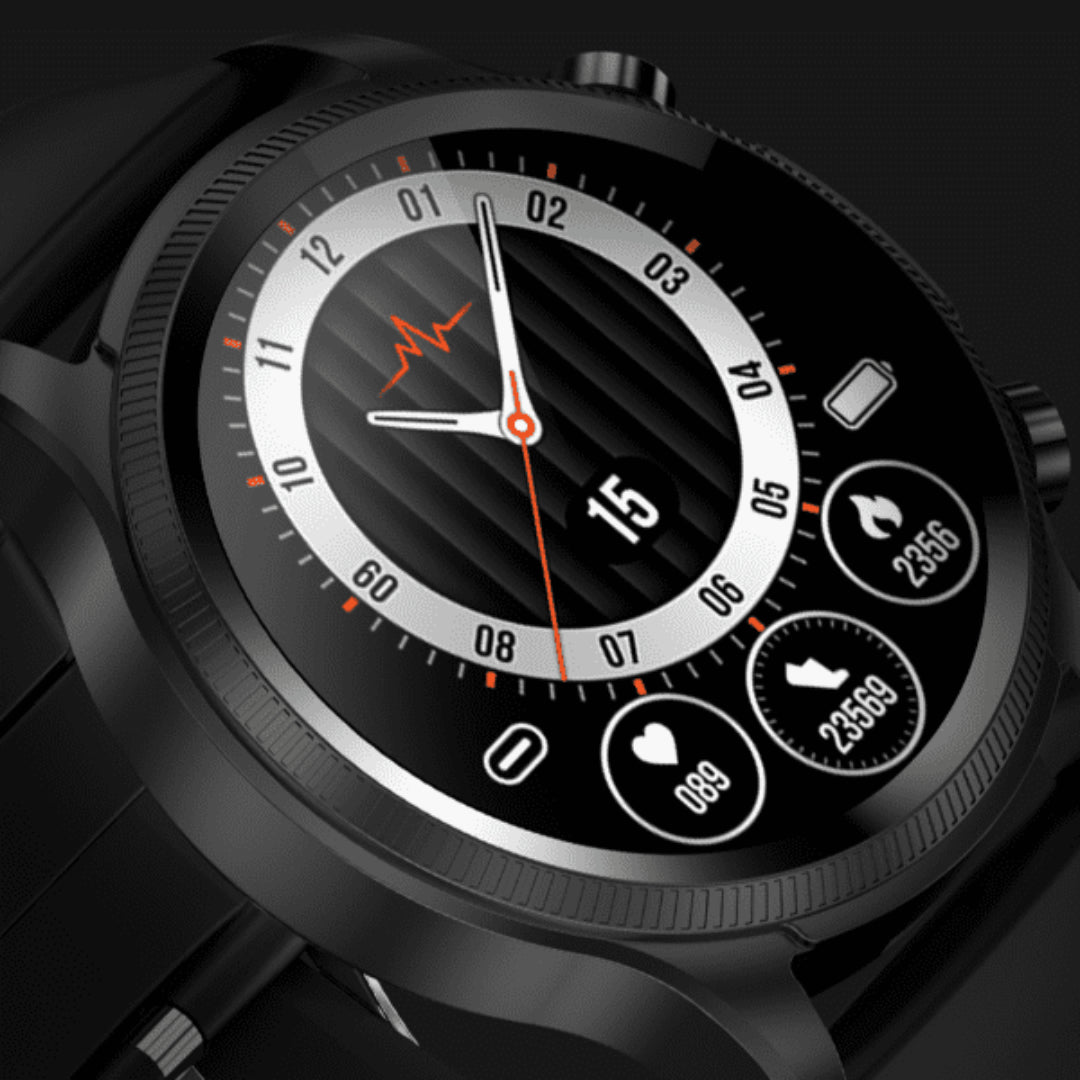Reloj inteligente Bluetooth fitness llamadas deporte impermeable