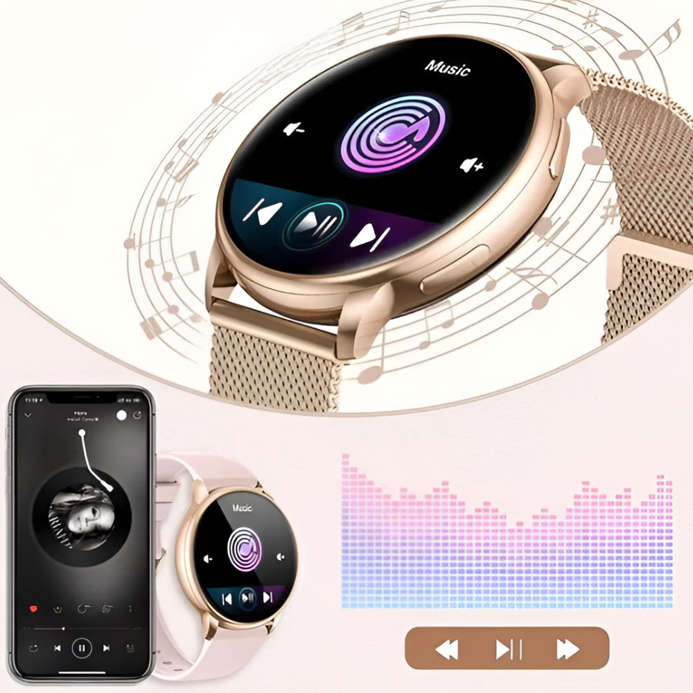 Smartwatch fitness con notifiche, Bluetooth, chiamate, impermeabile