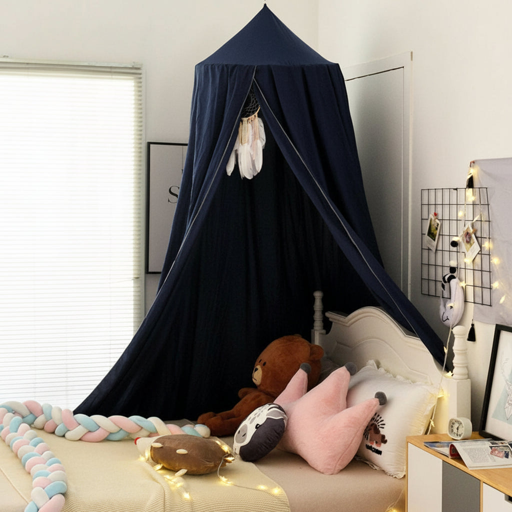 Soft Bed Canopy for Kids Room Dreamy Hanging Decor Lightweight Fabric 5