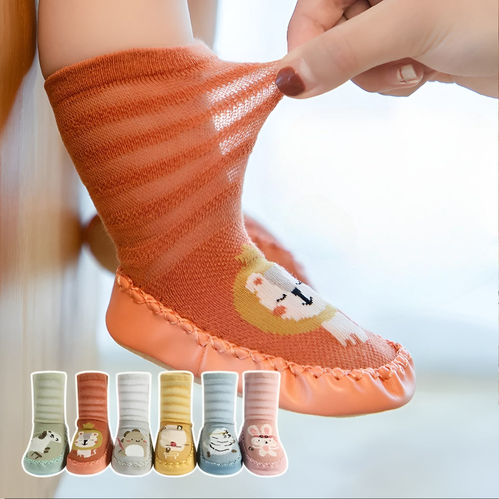 Calzini Bambino Antiscivolo Calze Corte Grip Animali