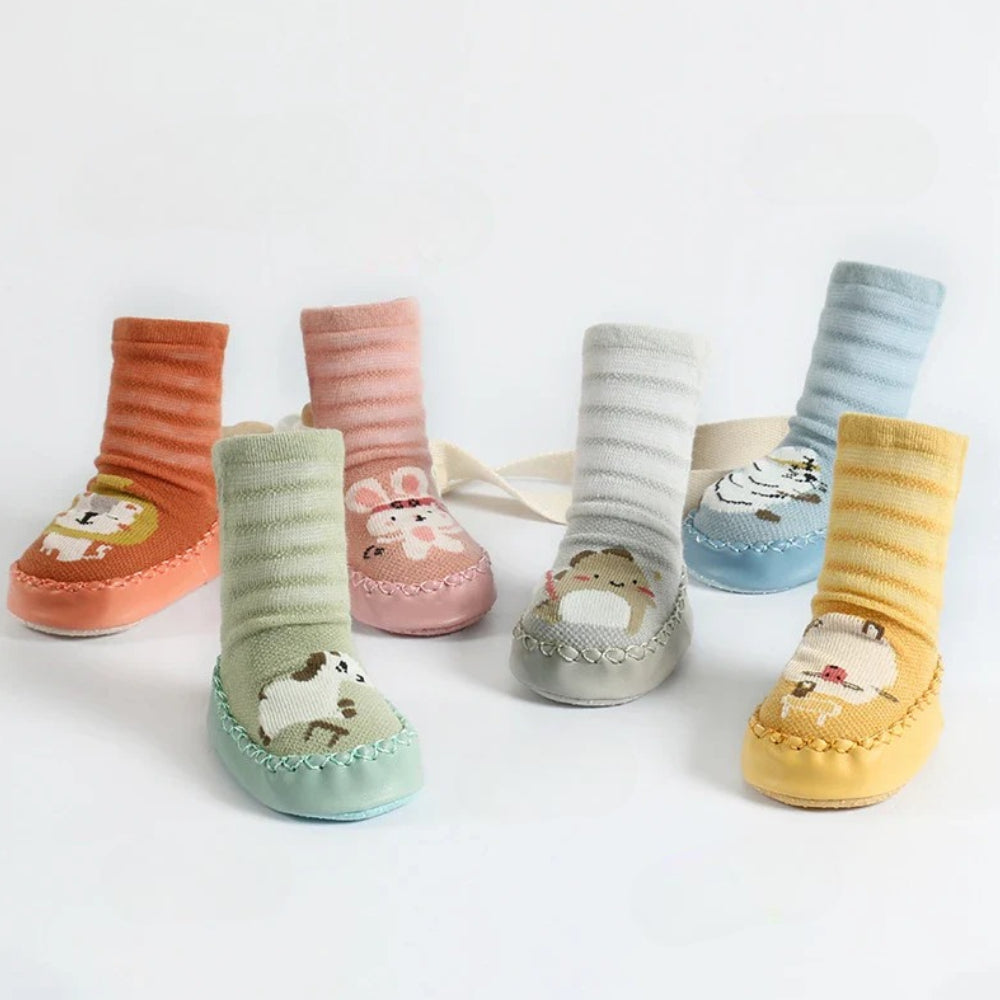 Calzini Bambino Antiscivolo Calze Corte Grip Animali