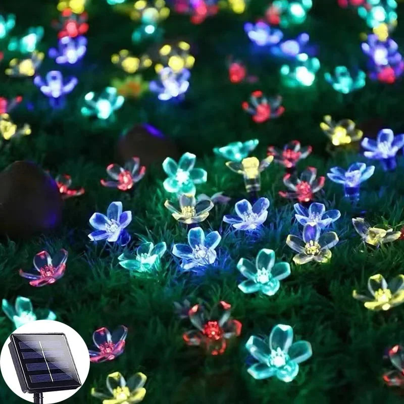 SolarFlora - Decoração de Flor de Jardim com Luz Solar