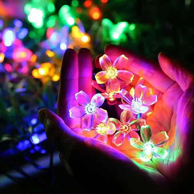 SolarFlora - Decoração de Flor de Jardim com Luz Solar