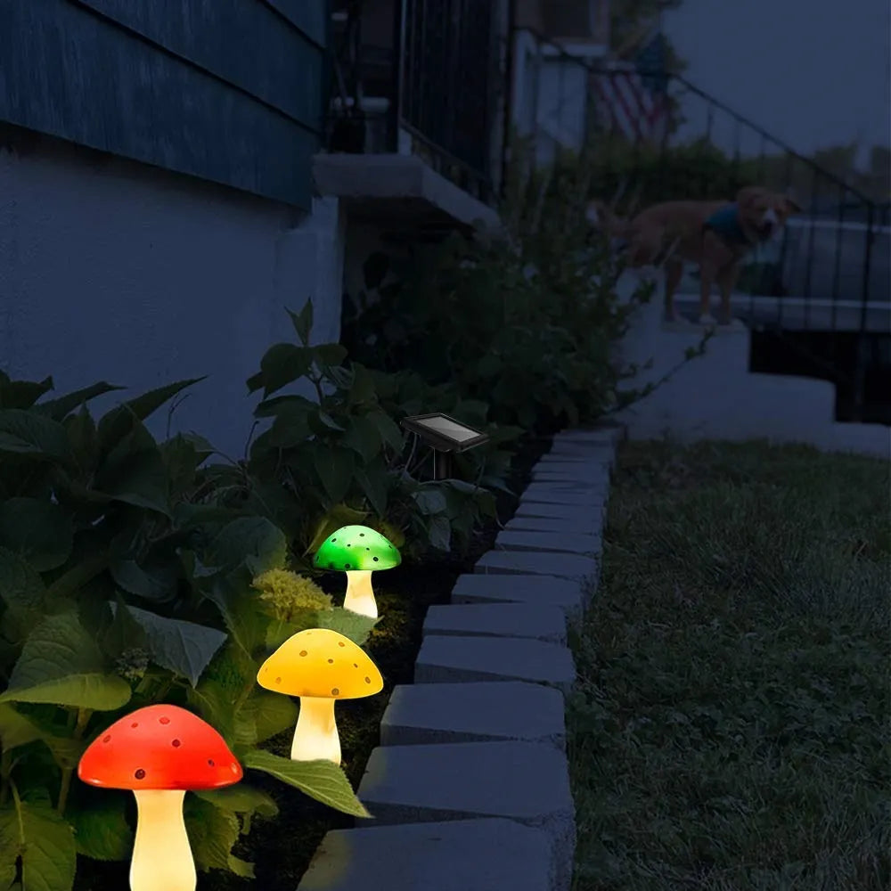 LumiShroom - Colorful Mushroom Solar Lamps for the Garden – Weatherproof LED Decorative Lighting