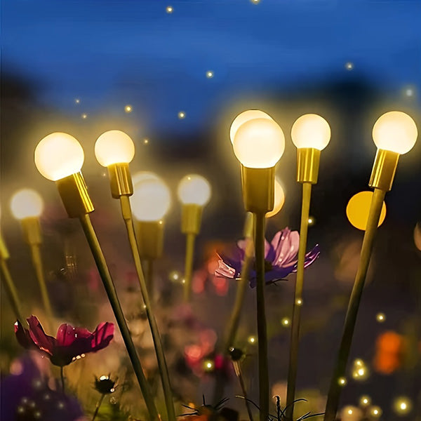 Iluminação solar de jardim - Luz giratória Starburst, a rodar com o vento