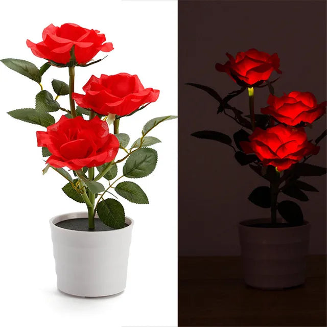 BloomLight - Lanterna solare a forma di rosa
