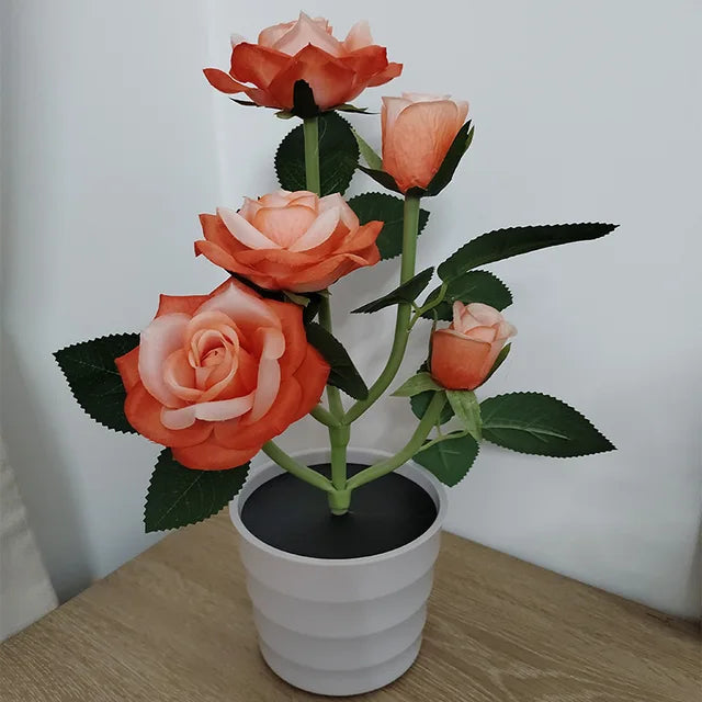 BloomLight - Lanterna solare a forma di rosa