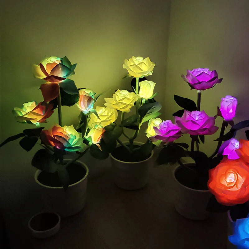 BloomLight - Lanterna solare a forma di rosa
