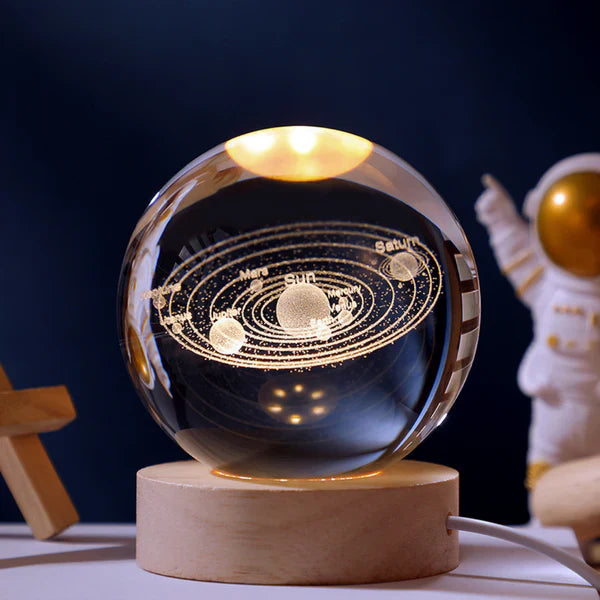 Sfera di cristallo luminosa