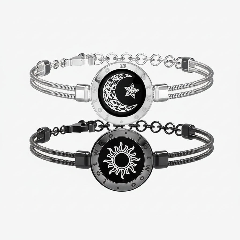 Connecting Partner Bracelet Set Vibration Stainless Steel Bluetooth