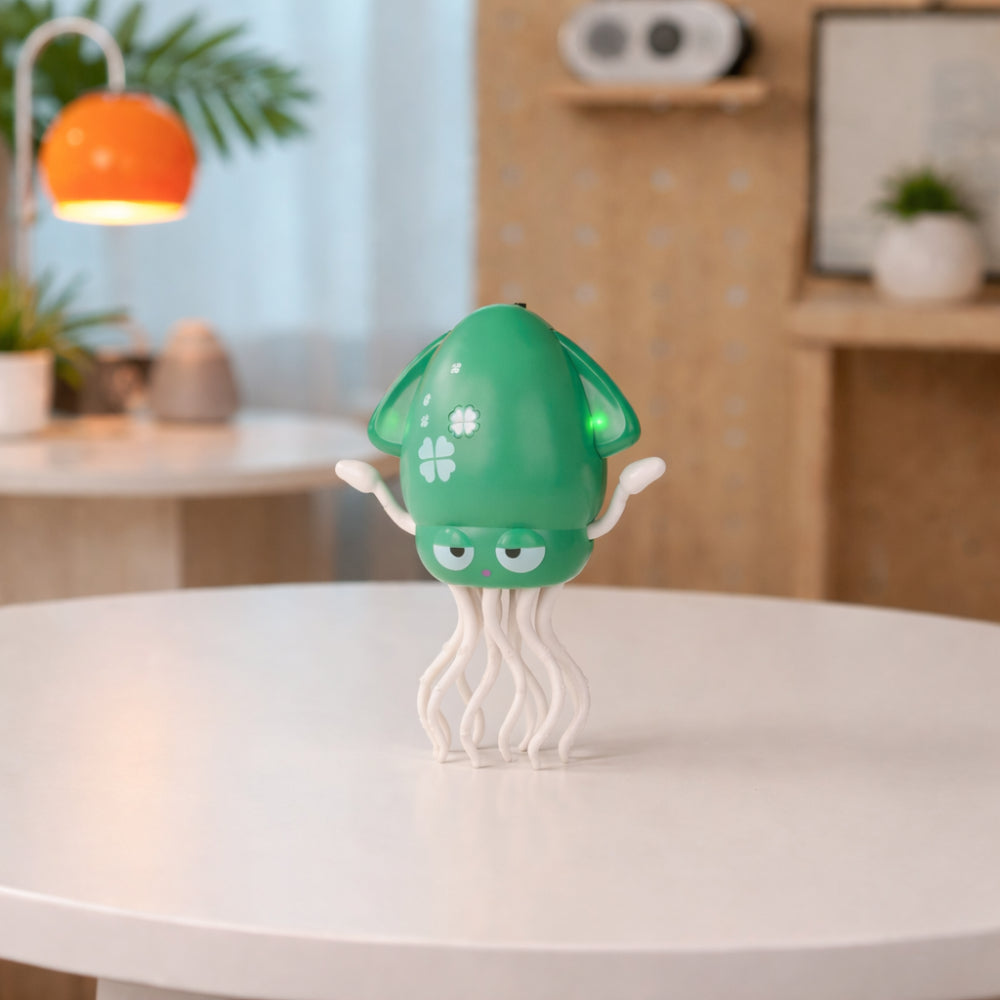 Interactive Baby Toy Music Octopus Glowing Crawling