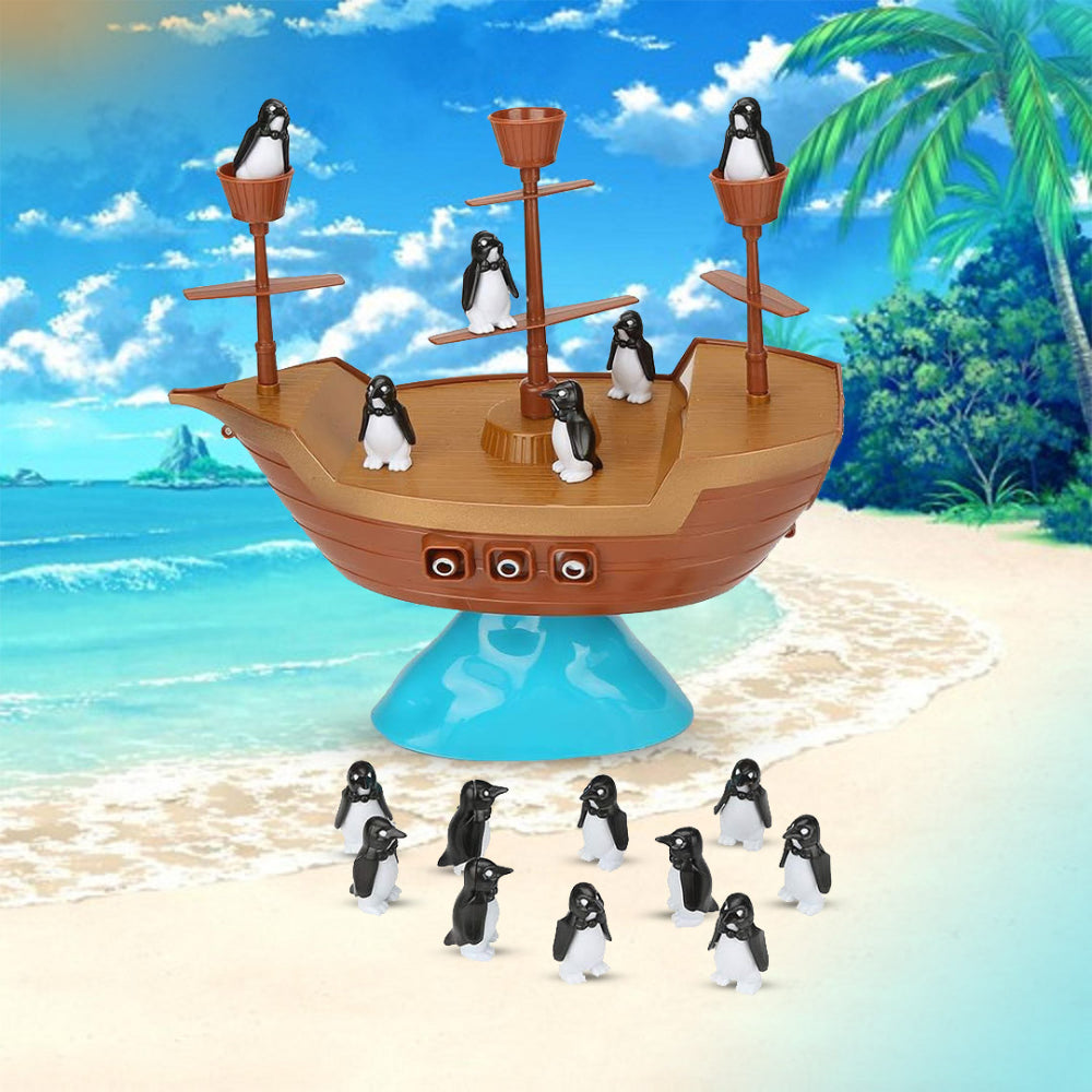 Speelgoed Balansspel Piratenschip Pinguin Stapelspel Kinderen