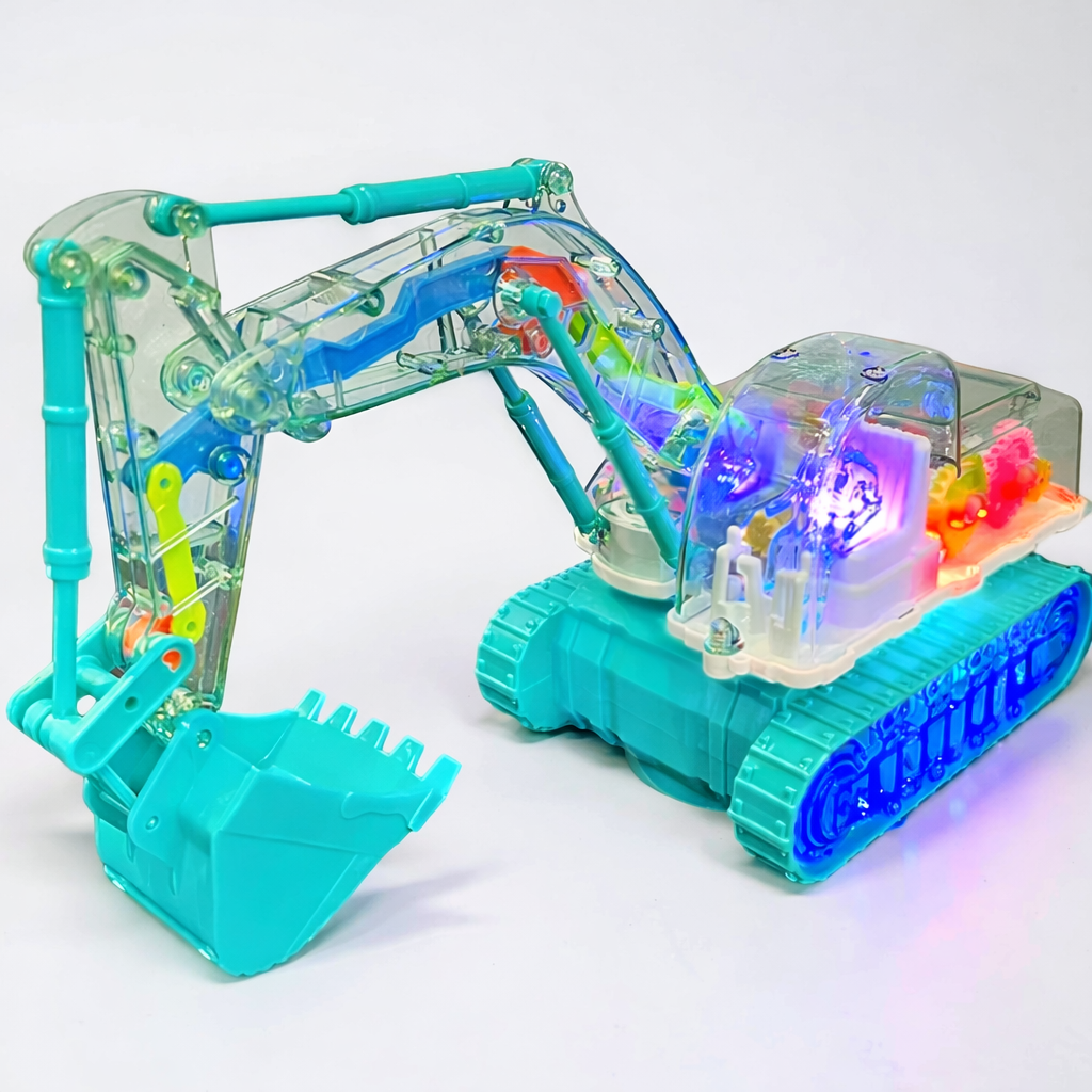 Toy Excavator Music Light Dancing Interactive Children