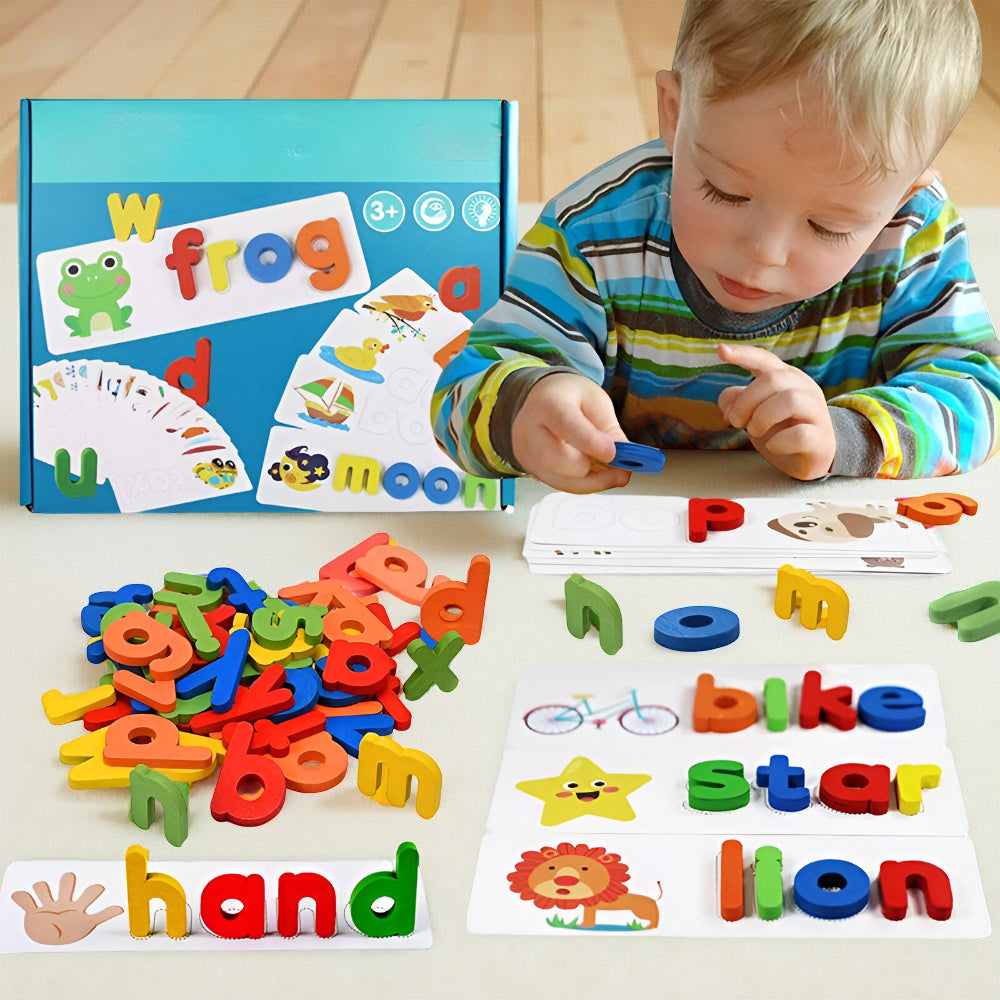 Speelgoed Kinderen Educatief Letterspel Hout