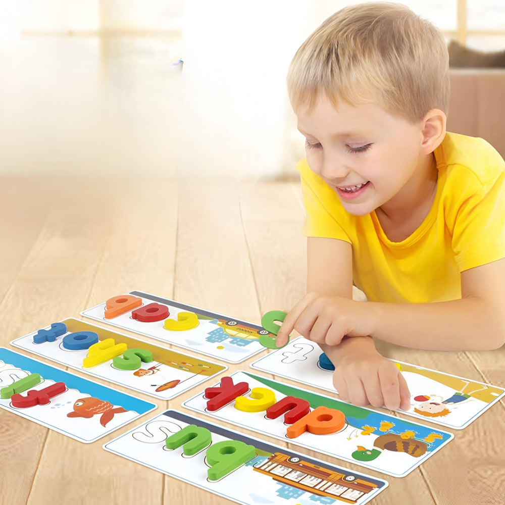 Speelgoed Kinderen Educatief Letterspel Hout
