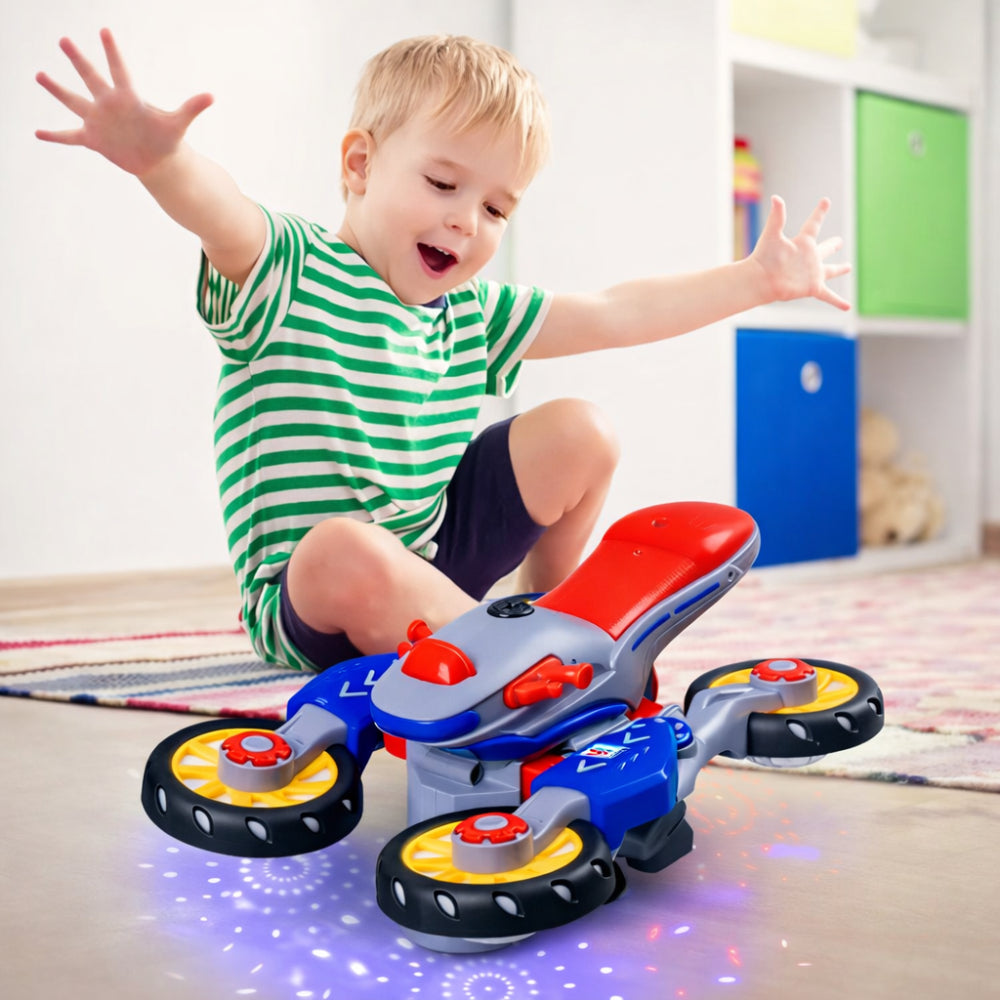Speelgoed Motor Elektrisch Dansend Licht Muziek Kinderen