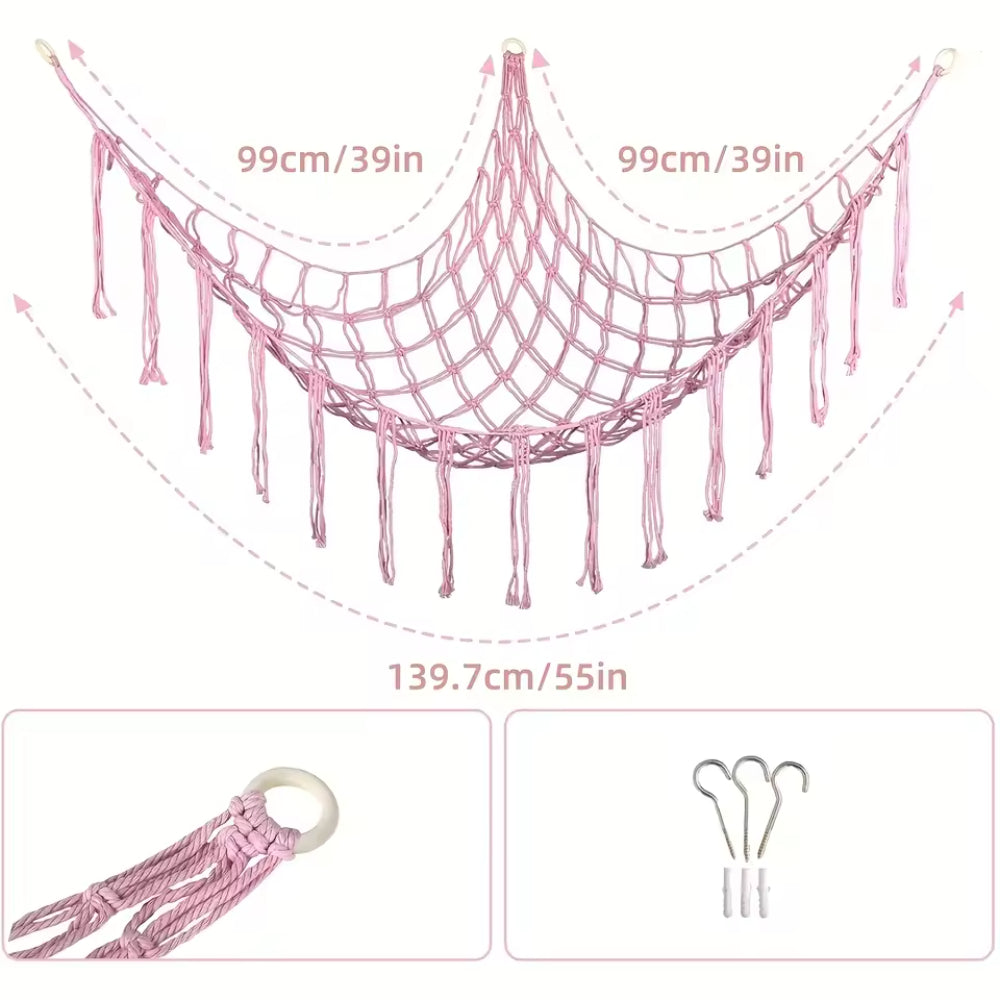 Toy Storage Net Wall Display Playroom Bedroom