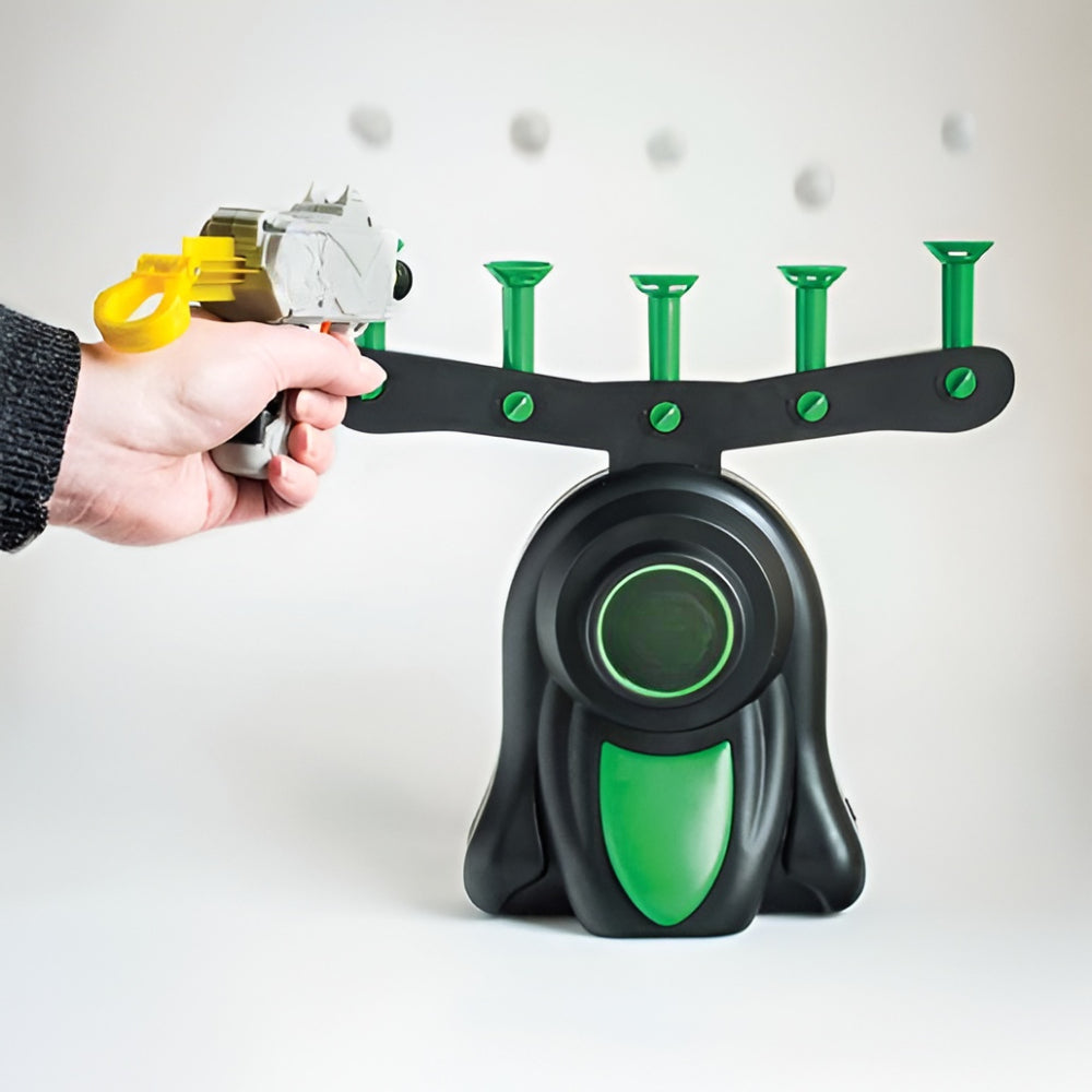 Jogo Interativo de Tiro com Alvo e Bolas Flutuantes