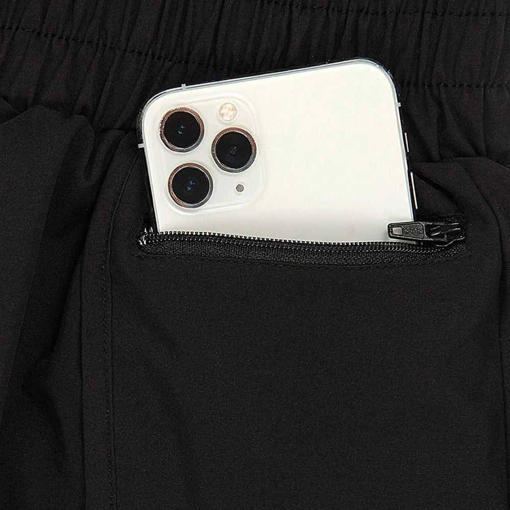 Pantaloncini sportivi da donna per corsa a vita alta ad asciugatura rapida