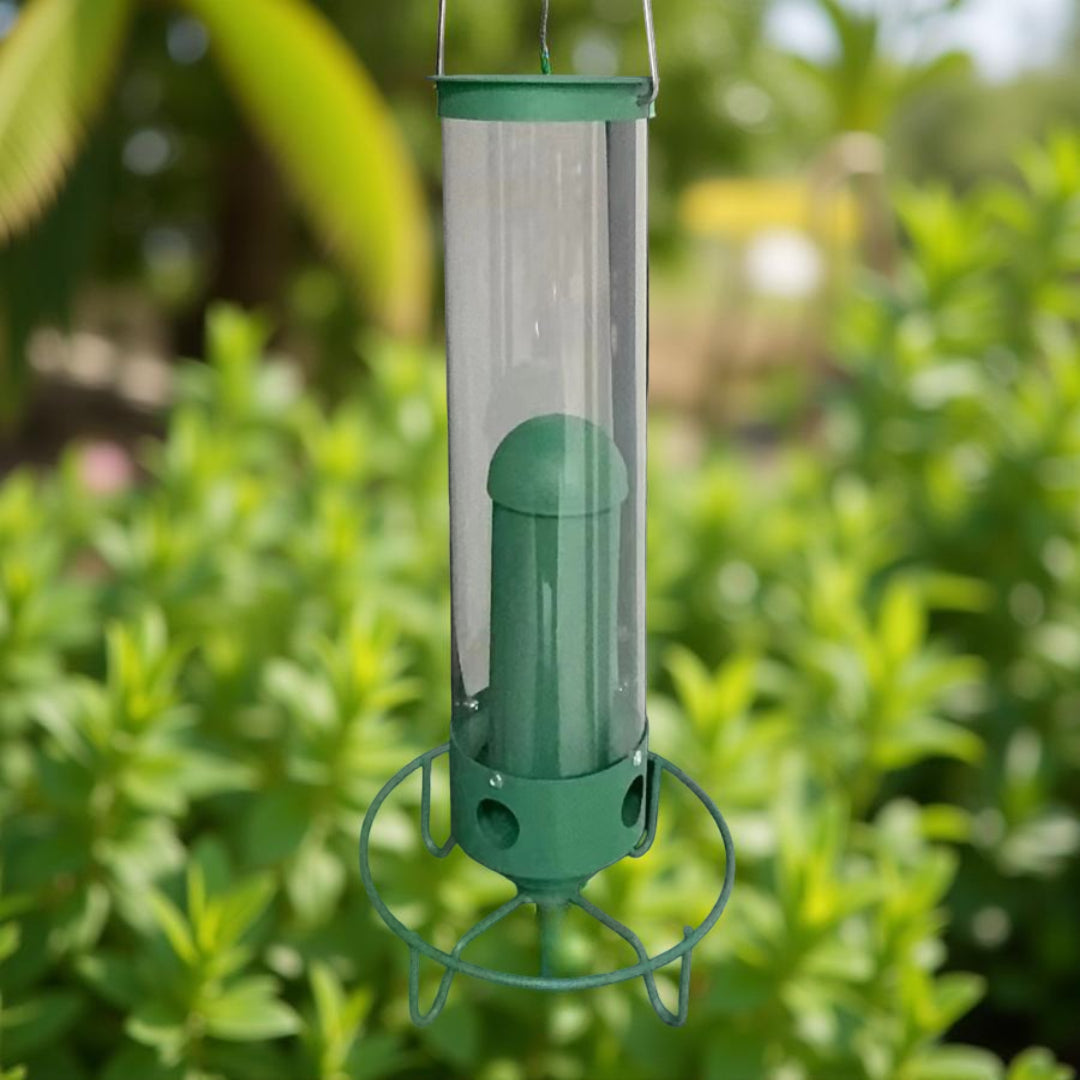 Bird Feeder Metal Hanging Squirrel Proof Seed Dispenser Outdoor