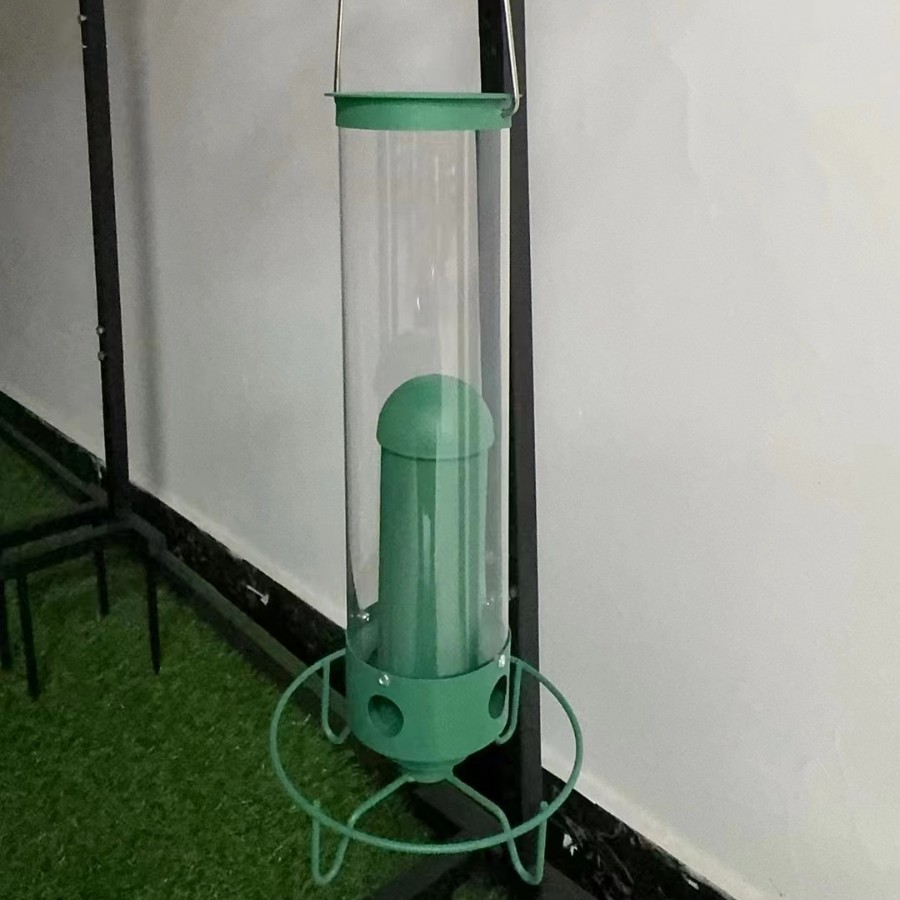Bird Feeder Metal Hanging Squirrel Proof Seed Dispenser Outdoor