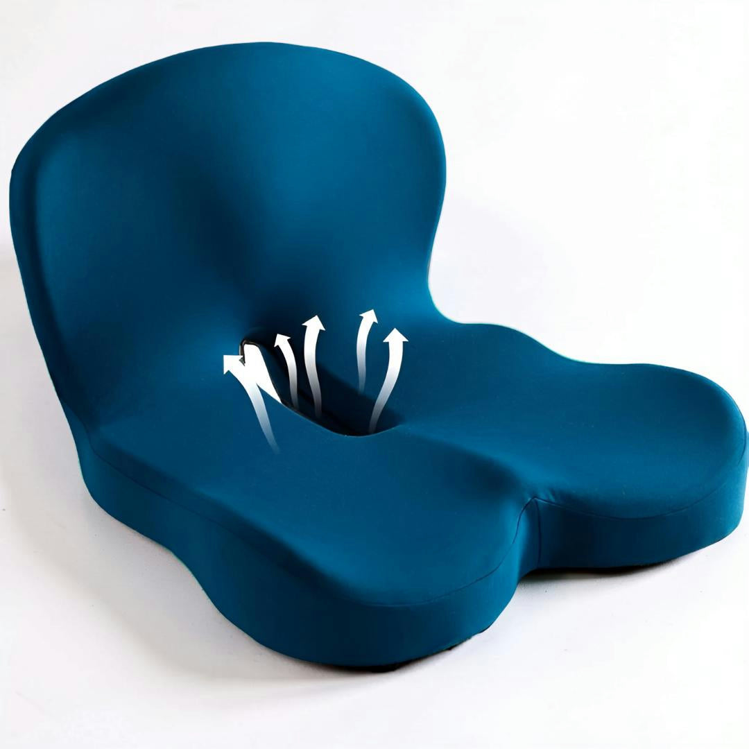 Almofada Ergonómica para Cadeira Conforto de Assento Espuma Viscoelástica Escritório Automóvel