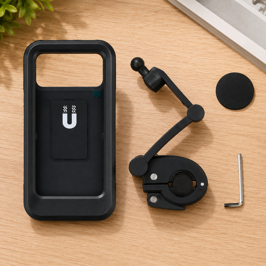 Waterproof Bike Smartphone Holder Secure Rotation