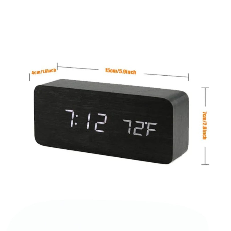 Sveglia Digitale Led Temperatura Comodino Allarme