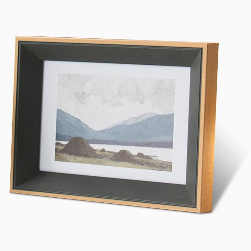 Cornici fotografiche rettangolari in resina giallo, blu, beige